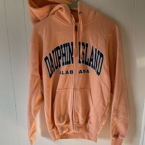 Dauphin Island Alabama Peach Hoodie